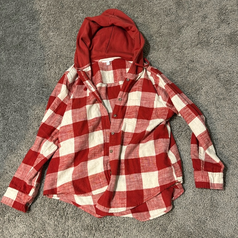 Burnt orange flannel